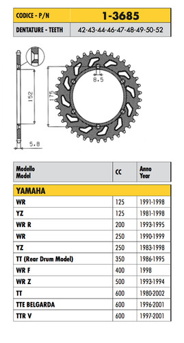 3685 crown step 520 - 1-3685, yamaha