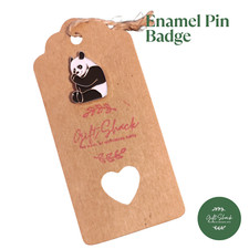 Panda Enamel Pin Badge – High Quality Enamel Pin Badge - Butterfly Clasp
