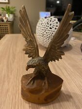 Superb Vintage Hand Carved Eagle Spreading Wings