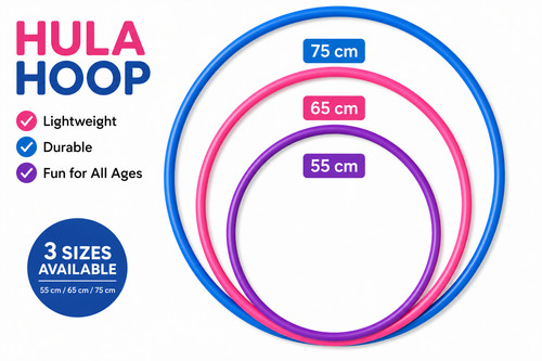 Weighted hula hoop 75cm - hoop, 55/65/75cm