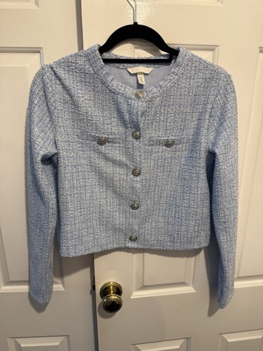 Light blue bouclé - h&m,