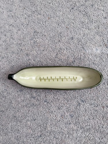 Vintage pottery cucumber dish