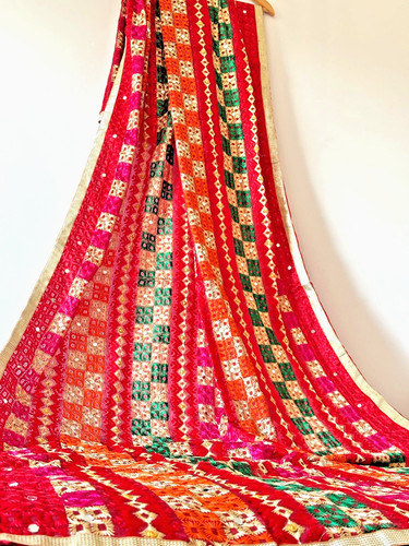 Everyday phulkari dupatta - , |