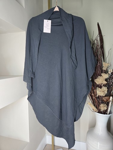 New khimar crepe - khimar, grey