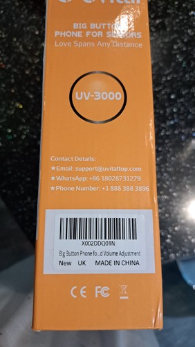 Uvital big button phone for - button,