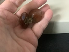 Early Vintage French Depose Apple juice  Bakelite Tested Earrings   Up cycle ?