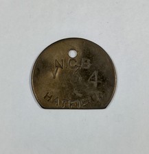 Hatfield Colliery V34 N.C.B  Brass Miners Pit Check Token Mining Memorabilia