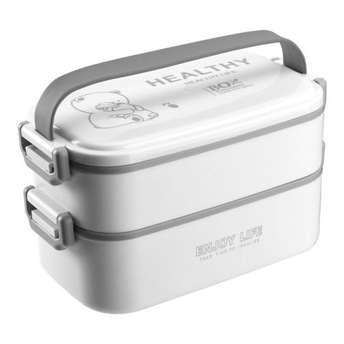 Layer lunch box - lunch, spoon
