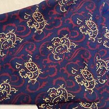 Tootal Scarf Vintage blue red cream
