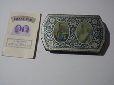 1935 Silver Jubilee George V tin with original 16 page booklet that came with it