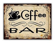 Coffee Bar Metal Sign