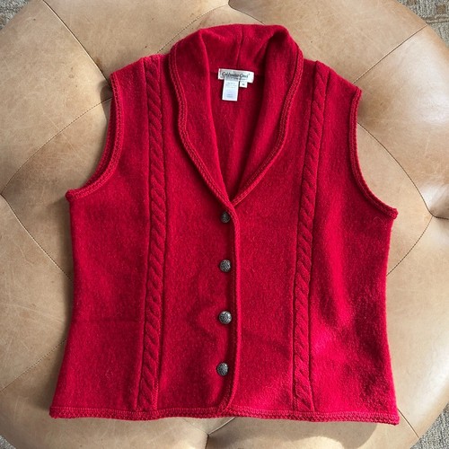 Wool fair isle vest - womens, m