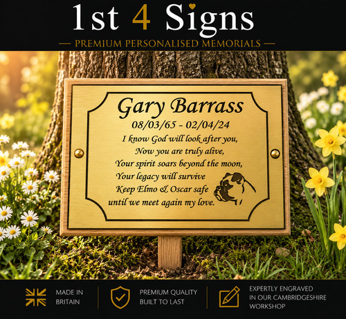 Dog memorial plaque - memorial,