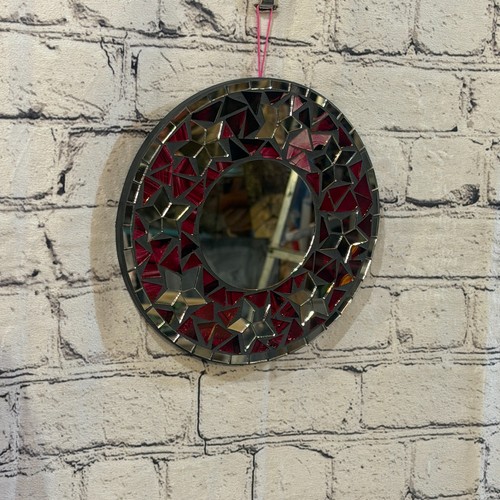 Red star black - red, mosaic