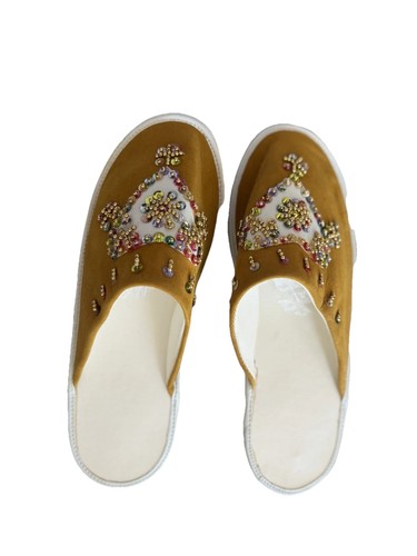 House slippers moroccan yellow - house,
