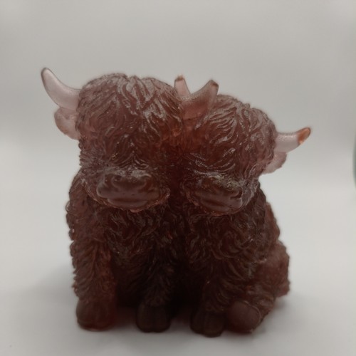 Homemade resin highland cows - resin,