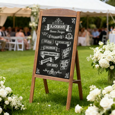 Wood framed chalkboard - wood,
