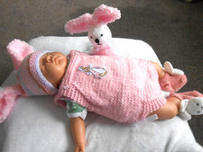 Hand knitted Flopsy Pink