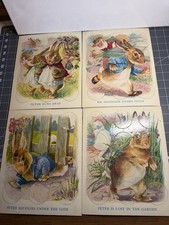4 ANTIQUE VINTAGE PETER RABBIT