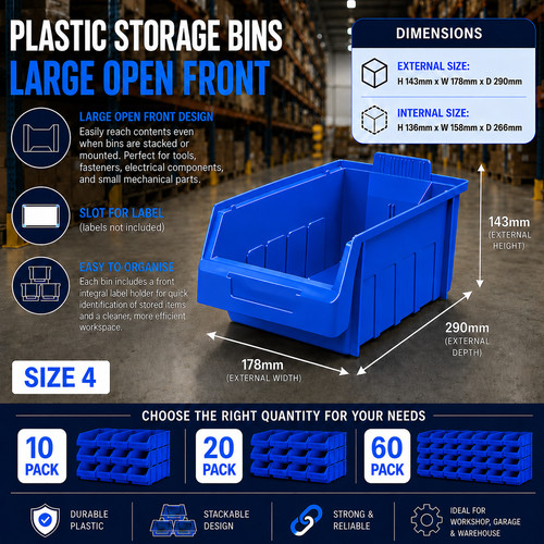 Blue size stacking storage - 4,