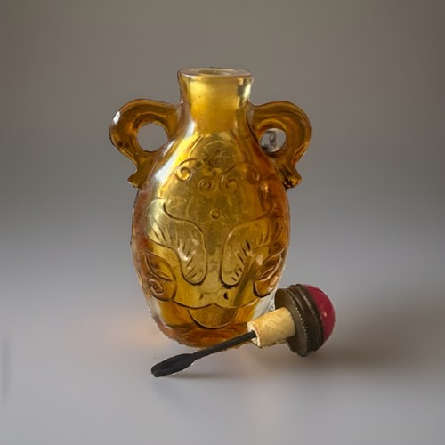 Vintage chinese amber glass - chinese,