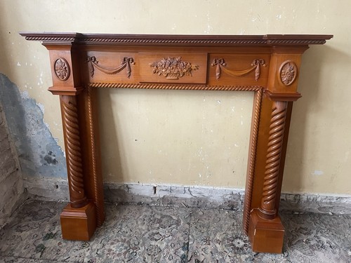 Wooden fire surround - fire,