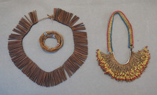 OLD ANTIQUE SOUTHERN AFRICAN ZULU XHOSA TRIBAL ART NURSING NECKLACE & BEADWORK