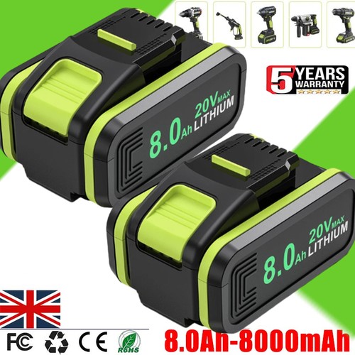 0ah for worx - 8.0ah, 20v