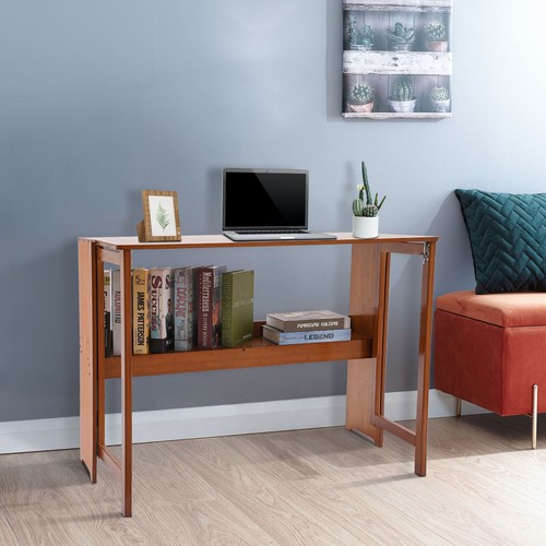Foldable bamboo desk - bamboo, –