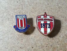 STOKE CITY RARE ENAMEL FOOTBALL SUPPORTERS BADGE BADGES