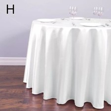 Multi Size Satin Polyester Table Cloth Rectangle, Round Wedding Party Tablecloth