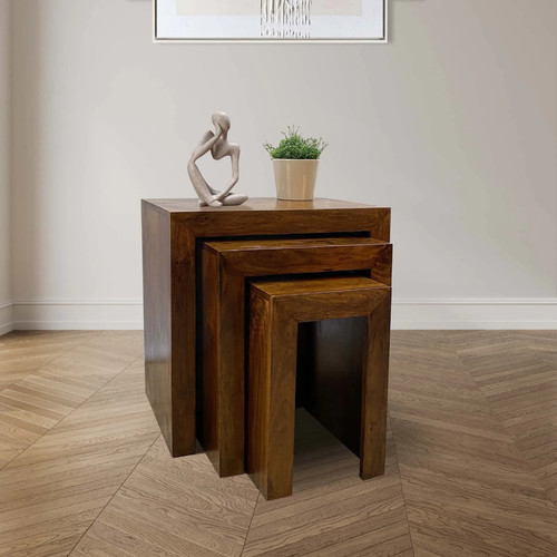 Solid mango wood - wood, chunky