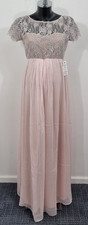 TIFFANY ROSE 'Elizabeth' Maternity Wedding Gown Long Dress Pink Size UK 10-12