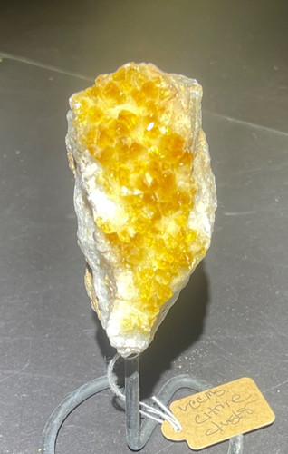 Raw natural citrine - raw, cluster