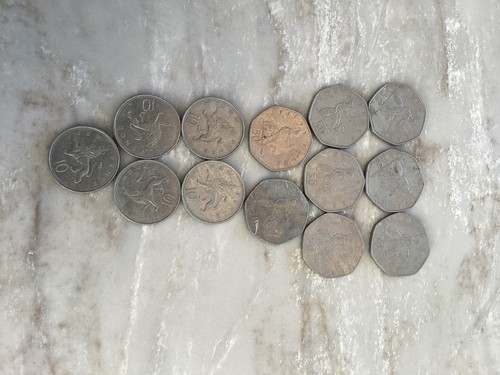 Lot 50p fifty pence - of,