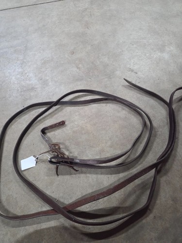 Brown leather western - 83",