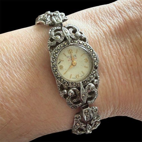 Art deco rone marcasite - art,