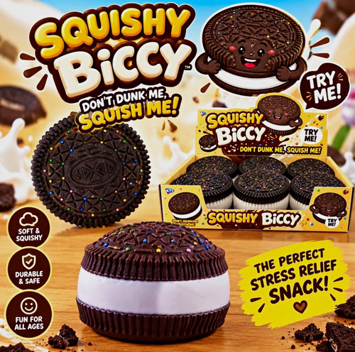 Squishy biccy foam squeeze - x1,