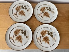 Denby Cotswold Retro 1970s Set of 4 Side Plates 20cm in Excellent Condition