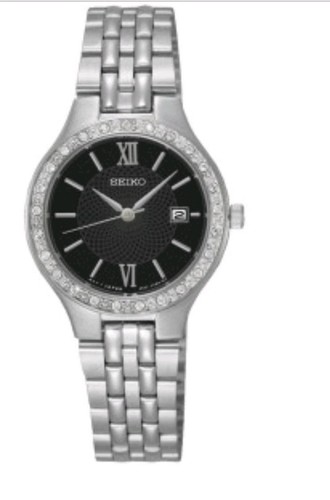 Seiko women black dial - seiko,