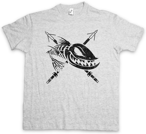 Dead grinning fish shirt - dead,