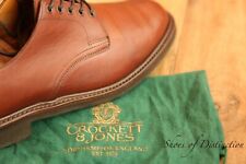 Crockett & Jones Strirling Brown Leather Derby Lace Up Shoes UK 8 F US 9 EU 42