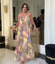 Zara ZW Collection Floral Print Long Maxi Dress Size L 3193/123 Bloggers Fave