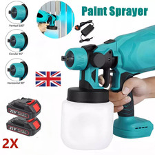 Electric Paint Sprayer Spray Gun Cordless Fence Wall Airless Battery For Makita