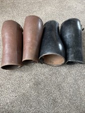 Vintage leather gaiters half-chaps English equestrian riding NEED NEW STRAPS C
