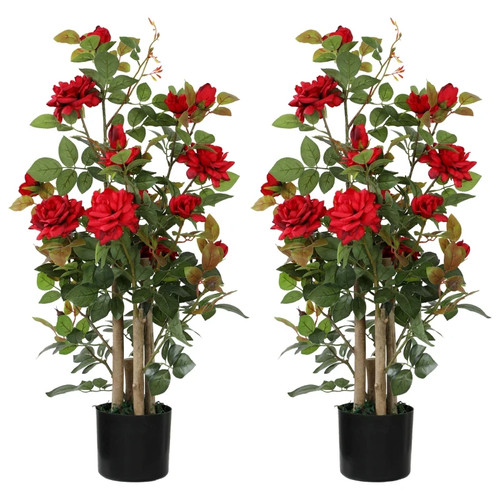 90cm artificial rose tree - artificial,