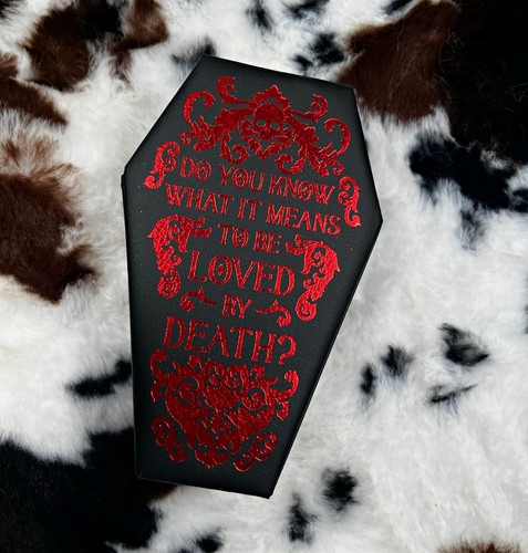 Goth coffin jewellery box - coffin,