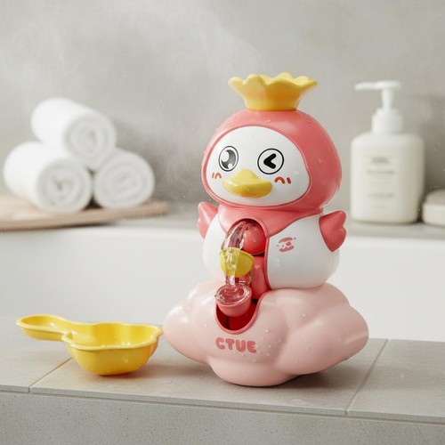 Duck water wheel toy battery - duck,