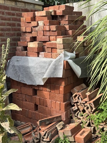 New red house bricks - red,