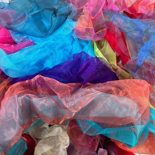 Organza fabric and cut off - fabric,